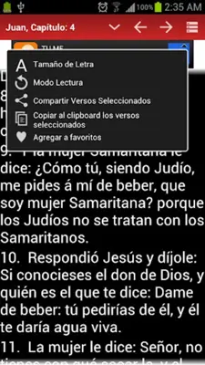 Biblia Reina Valera (Spanish) android App screenshot 0