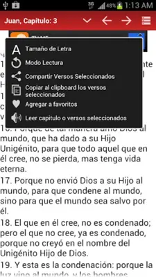 Biblia Reina Valera (Spanish) android App screenshot 1